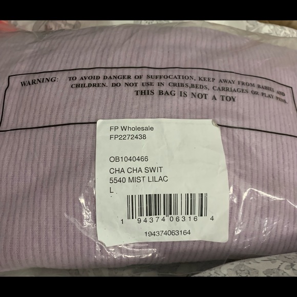 NWT; Free People Cha Cha Swit in Mist Lilac: Size: Large - Picture 11 of 14
